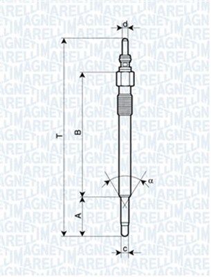 MAGNETI MARELLI 062900050304 Glow Plug
