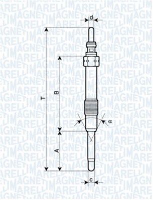 Glow Plug MAGNETI MARELLI 062900053304