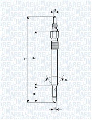 MAGNETI MARELLI 062900057304 Glow Plug