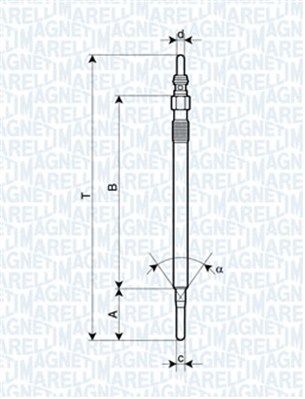 MAGNETI MARELLI 062900062304 Glow Plug