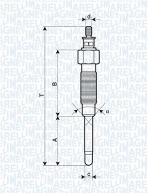 MAGNETI MARELLI 062900065304 Glow Plug