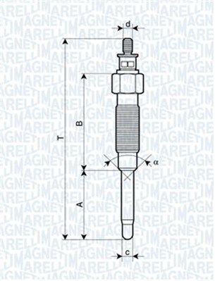 Glow Plug MAGNETI MARELLI 062900069304