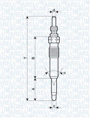 MAGNETI MARELLI 062900071304 Glow Plug