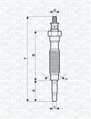 MAGNETI MARELLI 062900072304 Glow Plug