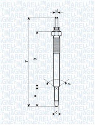 Glow Plug MAGNETI MARELLI 062900074304