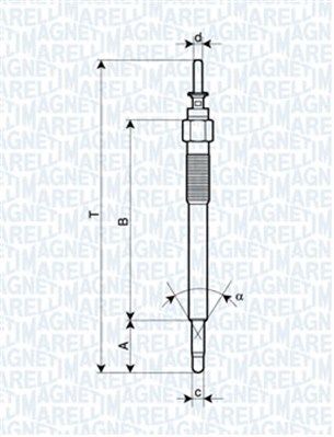 MAGNETI MARELLI 062900076304 Glow Plug