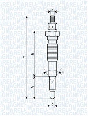 MAGNETI MARELLI 062900077304 Glow Plug