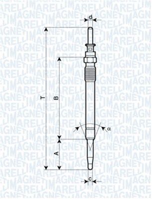 Glow Plug MAGNETI MARELLI 062900078304
