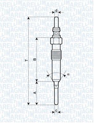 Glow Plug MAGNETI MARELLI 062900087304