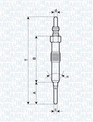 Glow Plug MAGNETI MARELLI 062900089304
