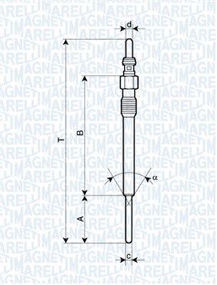 MAGNETI MARELLI 062900090304 Glow Plug