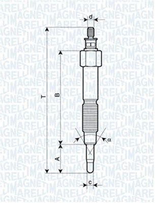 Glow Plug MAGNETI MARELLI 062900093304
