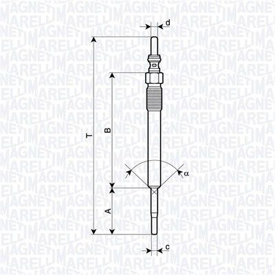 MAGNETI MARELLI 062900140304 Glow Plug