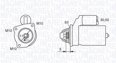 Starter MAGNETI MARELLI 063280036010