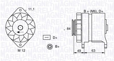 Alternator MAGNETI MARELLI 063321044010