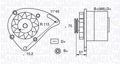 Alternator MAGNETI MARELLI 063321067010