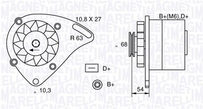 Alternator MAGNETI MARELLI 063321165010