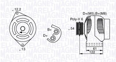Alternator MAGNETI MARELLI 063377018010