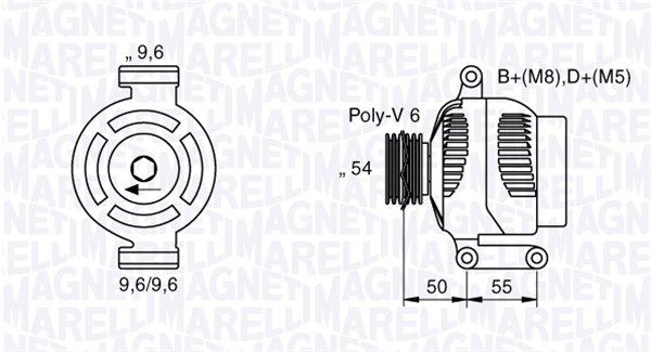 MAGNETI MARELLI 063377024010 Alternator