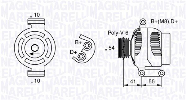 MAGNETI MARELLI 063377028010 Alternator