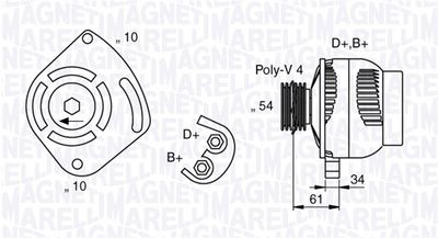 Alternator MAGNETI MARELLI 063377030010