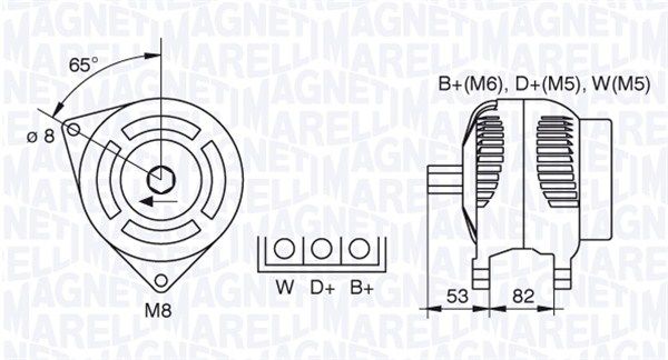 MAGNETI MARELLI 063377462010 Alternator