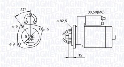 Starter MAGNETI MARELLI 063521082390
