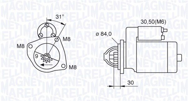 MAGNETI MARELLI 063521093070 Starter