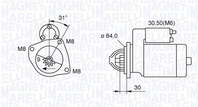 Starter MAGNETI MARELLI 063521093070