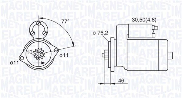 MAGNETI MARELLI 063521230160 Starter