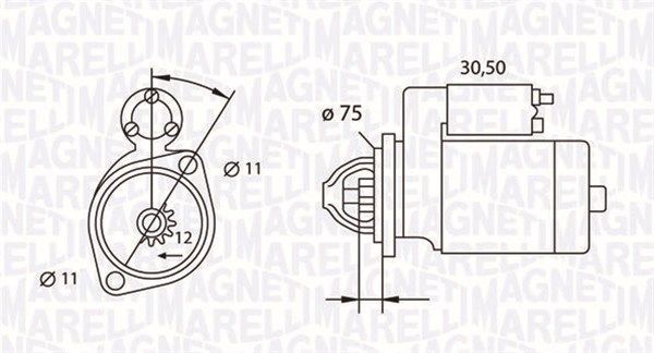 MAGNETI MARELLI 063523627010 Starter