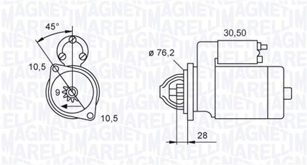 MAGNETI MARELLI 063720040010 Starter