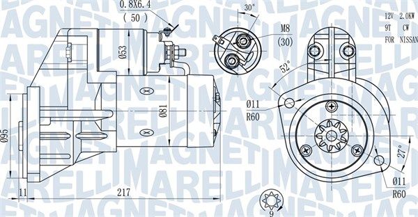 MAGNETI MARELLI 063720660010 Starter