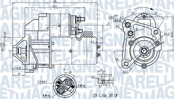 MAGNETI MARELLI 063720681010 Starter