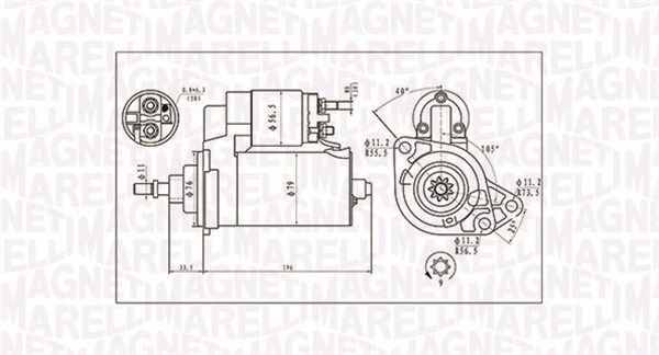 MAGNETI MARELLI 063720713010 Starter