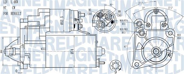 MAGNETI MARELLI 063720784010 Starter
