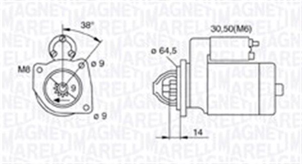 MAGNETI MARELLI 063720796010 Starter