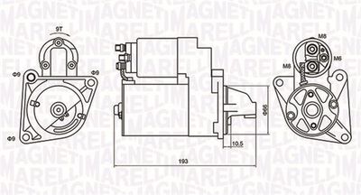 Starter MAGNETI MARELLI 063721053010
