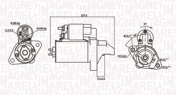 MAGNETI MARELLI 063721074010 Starter