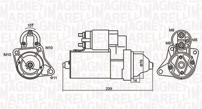 Starter MAGNETI MARELLI 063721107010