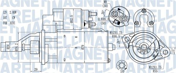 MAGNETI MARELLI 063721114010 Starter