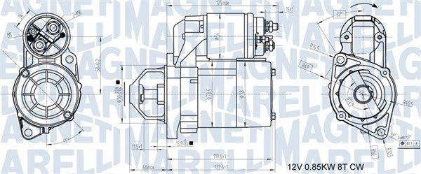 MAGNETI MARELLI 063721117010 Starter