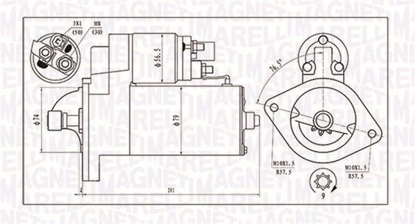 MAGNETI MARELLI 063721135010 Starter