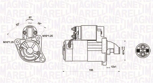 MAGNETI MARELLI 063721136010 Starter