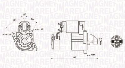 Starter MAGNETI MARELLI 063721136010