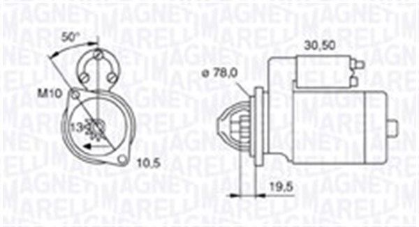 MAGNETI MARELLI 063721158010 Starter