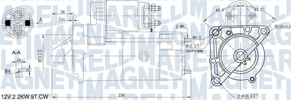 MAGNETI MARELLI 063721160010 Starter