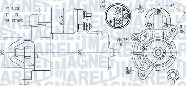 MAGNETI MARELLI 063721177010 Starter