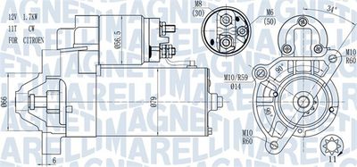 Starter MAGNETI MARELLI 063721177010