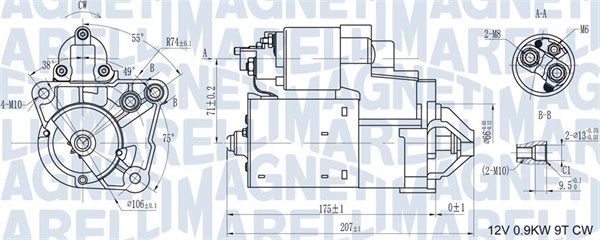 MAGNETI MARELLI 063721179010 Starter